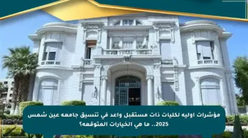 مؤشرات أولية لكليات ذات مستقبل واعد في تنسيق جامعة عين شمس 2025.. ما هي الخيارات المتوقعة؟